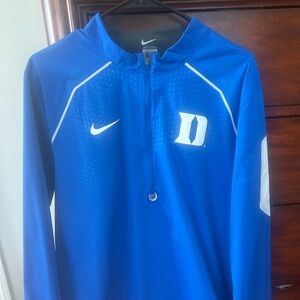 Nike Duke Black and Blue Athletic Top